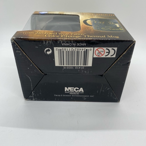 Rare Neca Twilight Moon Team Jacob Color Change Thermal Mug In Box NEW - Picture 5 of 7